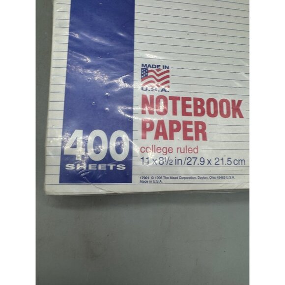 set of 2 Mead College Ruled Notebook Paper Bundle 400 & 175 Sheets Pack READ - Picture 4 of 5